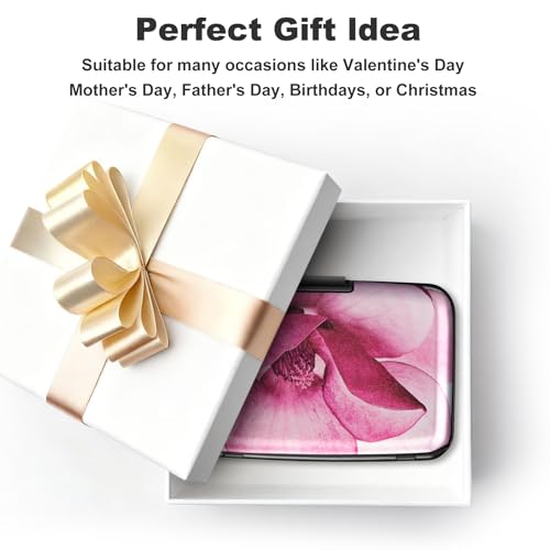 Image of ELFISH Mini RFID Aluminum Wallet Credit Cards Holder Business Card Case Metal ID Case for Men Women(Pink Magnolia)