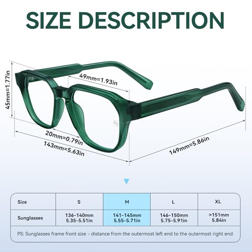 Image of Dollger Blue Light Glasses for Women Men Computer Glasses Square Blue Light Blocking Glasses