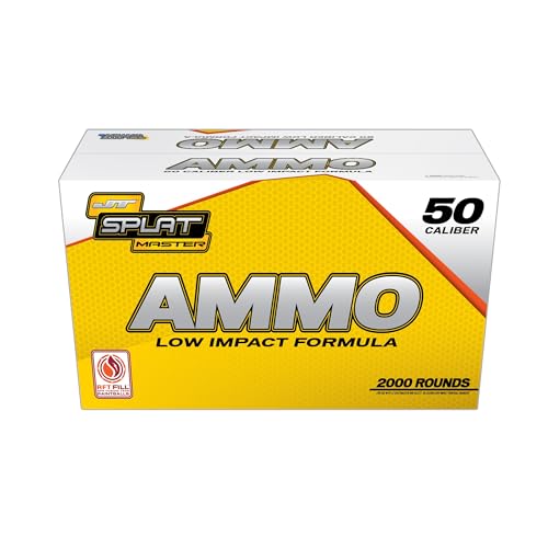 JT 2000ct Splatmaster 50cal Paintballs, Yellow Fill