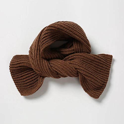 Écharpe Tricotée Femme - Couleur Unie Hiver Cachemire Écharpe Doux Chaud Écharpes Tricotées Pour Dames Garçons Filles Doux Enfants Écharpe Femmes Épais Chaud Noir Bleu Foncé Marron Accessoir Cover