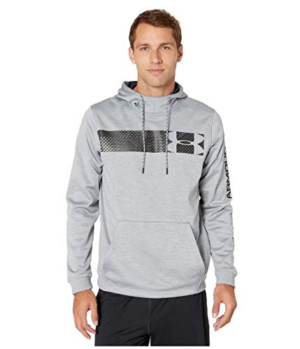 Image of Under Armour Men's Armour Fleece Pullover Hoodie Bar Logo Graphic