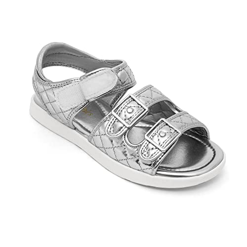 Image of DREAM PAIRS Girls Sandals Open Toe Summer Shoes with Adjustable Strap Buckle Toddler /Little Kid