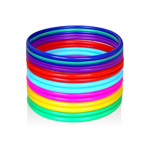 TYFGRT 15-Teiliger Ringwurfring, Ringwurfspiel, Plastikringring, Kinderspielzeug, Mini-Wurfring, Partyspiel, Kreatives Kinderspiel