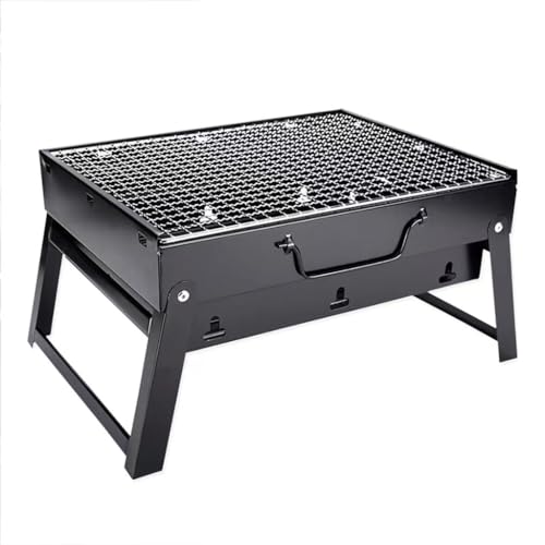 Mini grille de barbecue pliante inox portable : mini four à barbecue compact de voyage