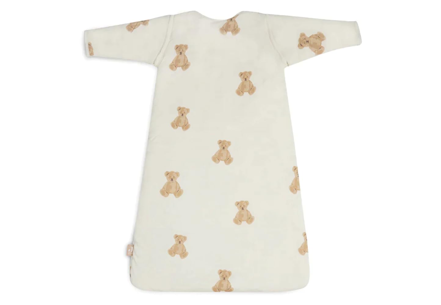 Jollein Schlafsack Baby - Teddy Bear - 90 cm - Baumwolle - 2.0 bis 3.0 Tog - Abnehmbare Ärmel - Baby Schlafsack - Teddy Bär Print