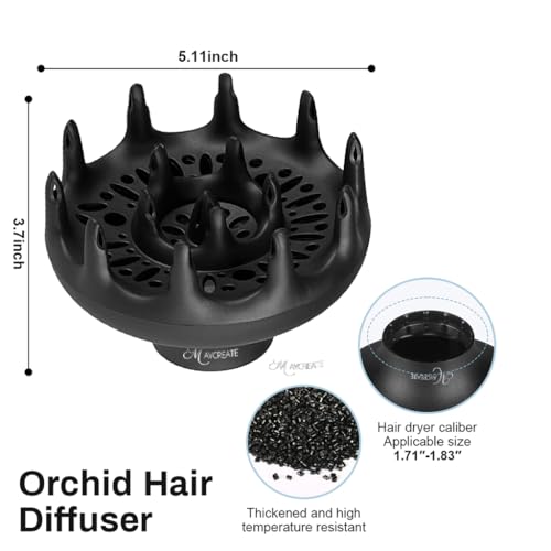 MAYCREATE Store MAYCREATE Diffuser Attachment for Hair Dryer, 4.3 4.6 - Image 7
