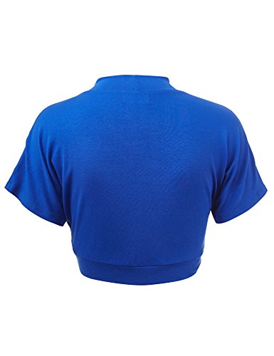 Image of Lock and Love Women's Versatile Open Front Lightweight Short Sleeve Bolero Shrug