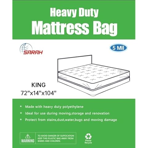 King and Queen Size Mattress Cover for Moving Cover