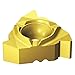 Sandvik Coromant 266RL-16NT01C080M 1135 Carbide Threading Insert, 3 Edges, Positive Rake Chip Breaker, NPT 60 Degree NPSC/NPTR/LinePipe Full Form 8 TPI per Inch/Pitch Thread