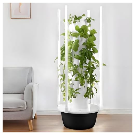 Hydroponics Growing System Kit, Vertical Garden Planter with Grow Lamp, Adjustable Hydroponic Garden Hydroponics Growing Tower, Herbs & Vegetables Smart Home Indoor Gardening System,9 Layer