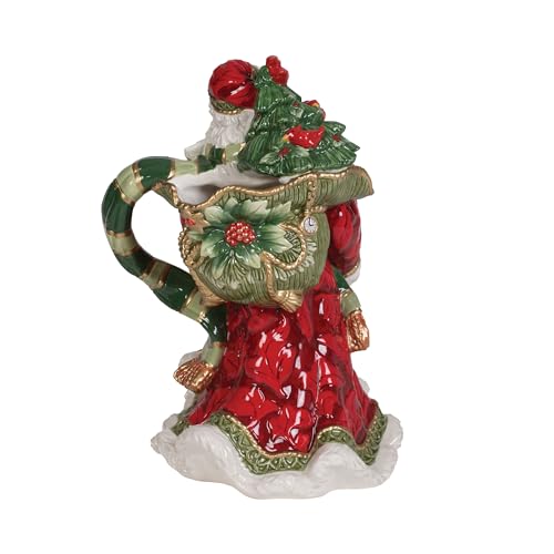 Fitz-and-Floyd-Holiday-Home-Festive-Santa-Pitcher-Figurine-1175-inch Fitz and Floyd Holiday Home Festive Santa Pitcher Figurine 1175 inch