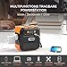 FlashFish Tragbare Powerstation 98Wh, 120W Solargenerator Akku 230V Mit AC,USB,Typ-C Ausgabe, Mobile stromgenerator Mit LED Licht für Reise,Camping,Wohnmobil und als Notstromaggregat