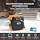 FlashFish Tragbare Powerstation 98Wh, 120W Solargenerator Akku 230V Mit AC,USB,Typ-C Ausgabe, Mobile stromgenerator Mit LED Licht für Reise,Camping,Wohnmobil und als Notstromaggregat