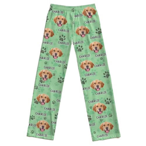 DOPTIKA Custom Funny Face Christmas Pajamas For Family, Dog Mom Gifts, Custom Pajama Pants, Pajamas For Women Men Set