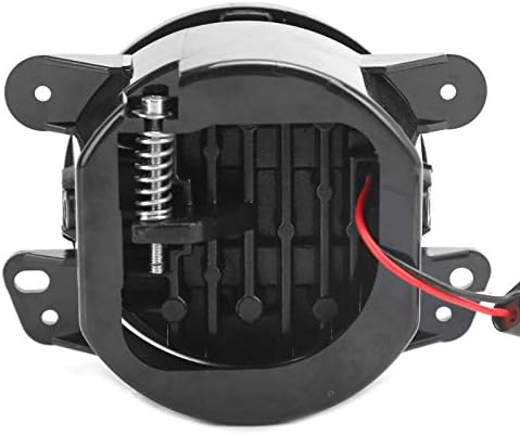 2PCS 4inch LED Fog Passing Light, 3000K Auxiliary Light with Amber Yellow Light for Jeep Wrangler Dodge Cherokee (Type A)