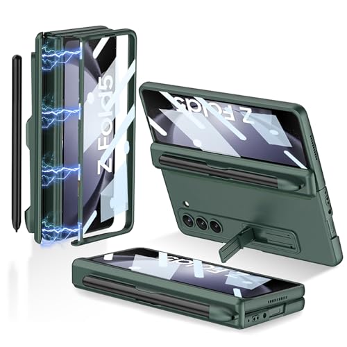 Coque Samsung Z Fold 5 magnétique antichoc avec béquille et protège-écran
