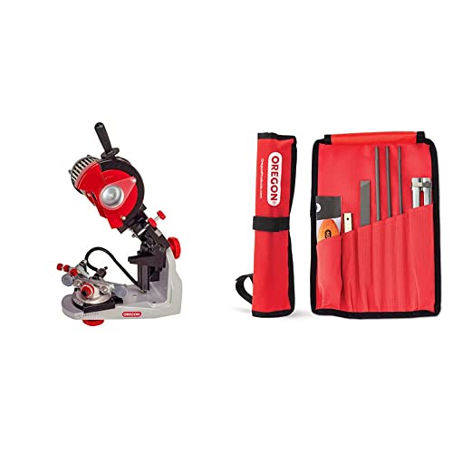 Oregon Professional 230 Volt Sägeketten-Schleifmaschine mit Hydraulischer Kettenklemmung, (620-230) & Universal-Kettensägen-Feilensatz, Kettensägen Schärfgerät Wartungssatz für Sicheres(617067) Oregon Professional 230 Volt Sägeketten-Schleifmaschine mit Hydraulischer Kettenklemmung, (620-230) & Universal-Kettensägen-Feilensatz, Kettensägen Schärfgerät Wartungssatz für Sicheres(617067)