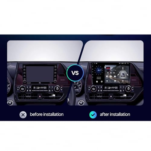Pantalla de coche con Android Auto y Mirror Link para Toyota Highlander 4 2