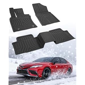 Alfombrillas de coche para Toyota Camry: FWD 2018-2024 (no para AWD/híbrido), accesorios para todo tipo de clima, forros de goma para el suelo de Camry 2024 2023 2022 2021 2020 2019 2018 modelos de