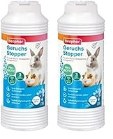Geruchsstopper für Nagerheime | Befreit Nagerheim & Umgebung von unangenehmen Gerüchen | pH neutral | 600 g (Packung mit 2)