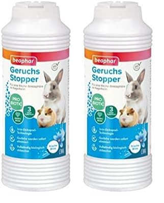 Geruchsstopper für Nagerheime | Befreit Nagerheim & Umgebung von unangenehmen Gerüchen | pH neutral | 600 g (Packung mit 2)