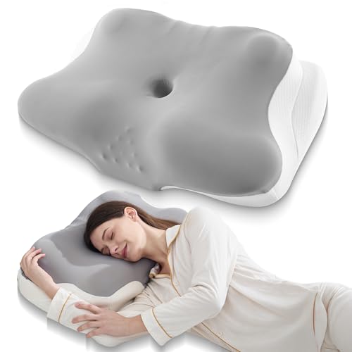 BDEUS Sleep Apnea Pillow, Cervical Neck Pillow for Pain Relief, Ergonomic Side Sleeper Pillow for...