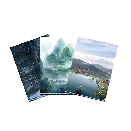 陳情令一周年限定版ファイルフォルダ（三式） (シーン：雲深不知処、蓮花塢、藍家冷泉)