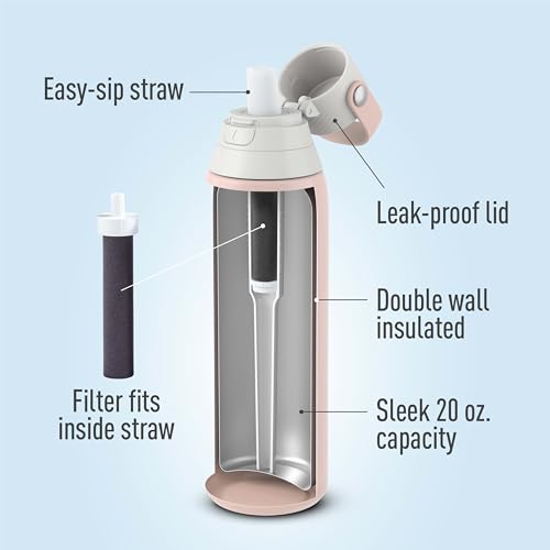Brita-Stainless-Steel-Premium-Filtering-Water-Bottle-BPA-Free-Replaces-300-Plastic-Water-Bottles-Filter-Lasts-2-Months-or-40-Gallons-Includes-1-Filter-Kitchen-Accessories-Rose-20-oz