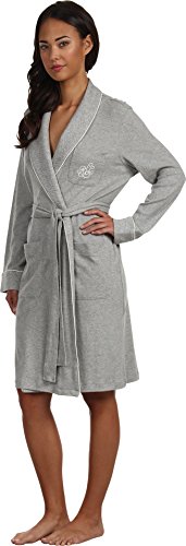 Lauren Ralph Lauren Womens Plus Size Essentials Quilted Collar and Cuff Robe2