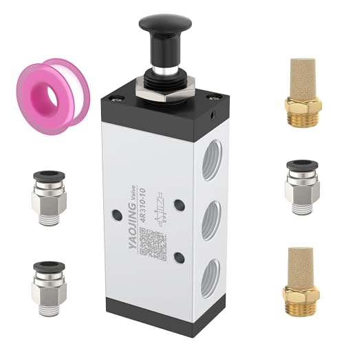 YAOJING 4R310-10 5 holes and 2 positions control valve pneumatic valveHand valveHand pulled valveHand push valveMechanical valve