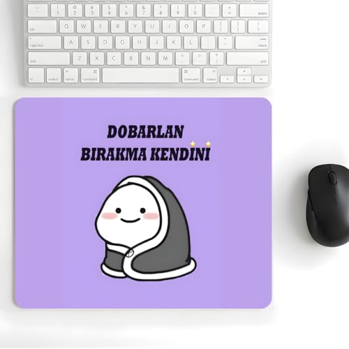 18x22 cm Desenli Baskılı Mouse Pad Kaymaz Kauçuk Taban Ofis ve Home Ofis Kullanımına Uygun Komik Yazılı Tasarım Yüksek Baskı Kaliteli Küçük Boy Mouse Pedi Bilgisayar Laptop Aksesuarı (Get Together)