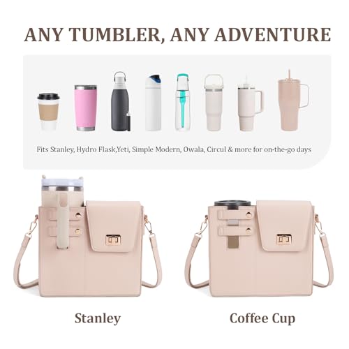 Image of Stanley Purse Cup Holder Bag- Outdoor Portable Crossbody Bag for Stanley Cup Tumbler Purse