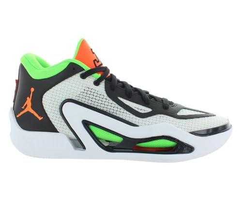 Nike Tênis de basquete masculino Jordan Tatum 1 Team Bank, Branco/laranja total/preto, 40