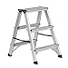 Pimex Footstool, Step Stool,Portable Step Stool,Aluminum Footstool Thickened Folding Ladder Chair Horse Stool,#2
