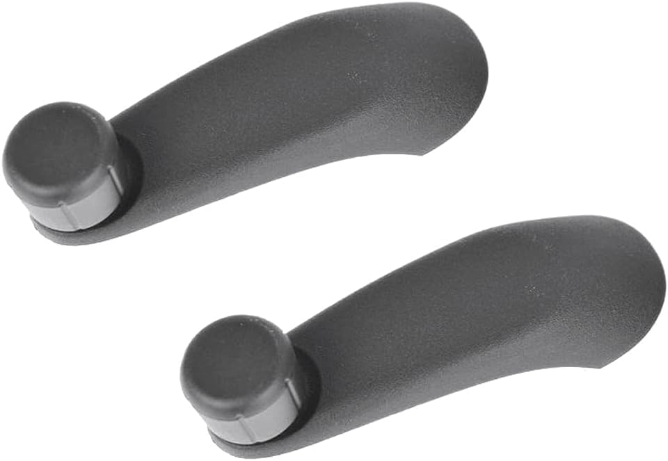 New Black Manual Window Crank Handle LH & RH Pair Compatible With Chevy Express 1500 2500 3500 Van 1995-2015 Compatible With GMC Savana 1500 Van Saturn SC1 SC2 SL1 SL2 SW1, Replacement for DHA40289