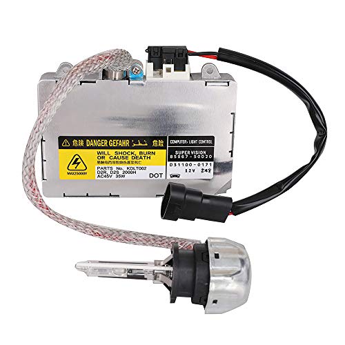 DDLT002 Xenon HID Ballast Headlight for Control Unit Module with Igniter and D2R Replacement for Toyota Lexus Mazda Lincoln 85967-50020, 85967-30050