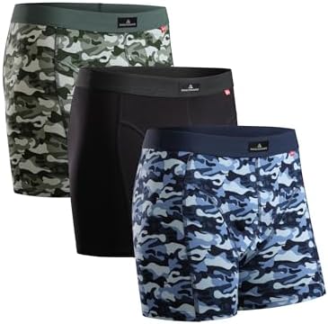 DANISH ENDURANCE Unterhose Herren, Mit oder ohne Eingriff, 3er & 10er Pack | Boxershorts aus weicher Baumwolle mit Stretch, Atmungsaktiv und Scheuerfrei, mit oder ohne Eingriff, fü