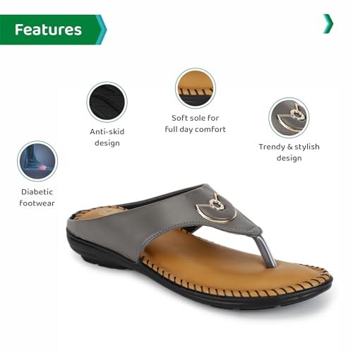 Image of ORTHO JOY Fancy doctor Slipper for women | Fancy Comfortable & Stylish Ortho Slipper for women