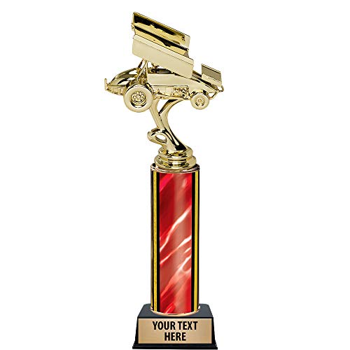 11" Car Sprint Trophies - Custom Race Car Racing Trophy