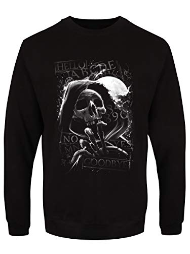 Pull noir Skull Moon Ouija Grindstore fini les vêtements alternatifs ternes
