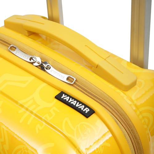 Image of YAYAVAR Looney Tunes Kids Trolley Suitcase - 45L | Hard-Sided Printed Cabin Luggage with 8 Wheels,Scratch Resistant, Lightweight Travel Bag (50cm)