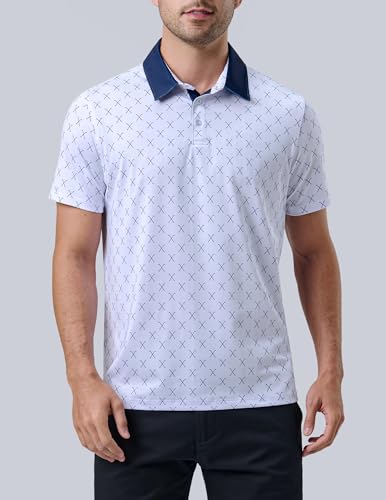 Liberty Imports 3-Pack Men's Golf Shirt Polo Moisture Wicking Dry Fit Shortsleeve