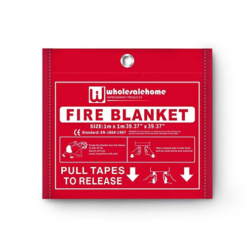 Kidde FA110 Multi Purpose Fire Extinguishers for The House and Boat with Wall Mount Bracket, (Rating 1-A:10-B:C) 4 Pack, Includes Wholesalehome Fire Blanket
