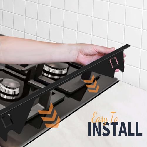 Image of Upgrade 316 Stainless Steel Stove Gap Covers, 2 Pack Stove Gap Filler ALMCALS Stove Gap Guards Range Trim Kit Heat Resistant Oven Gap Filler Between Stovetop and Counter