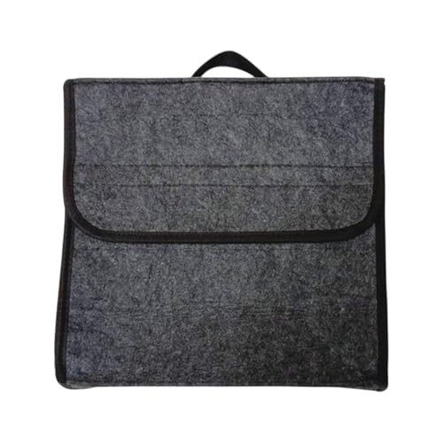 POHOVE Auto Kofferraumtasche, Auto Organizer Kofferraum, Kofferraum Organizer, Zubehör für Werkzeug & Autopflege (COLOR:Grau)