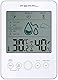 PEARL Hydrometer: Digital-Hygro-/Thermometer mit Schimmel-Alarm & Komfort-Anzeige, weiß (Schimmelmelder, Digital Hygrometer, Feuchtigkeitsmesser Pflanzen)