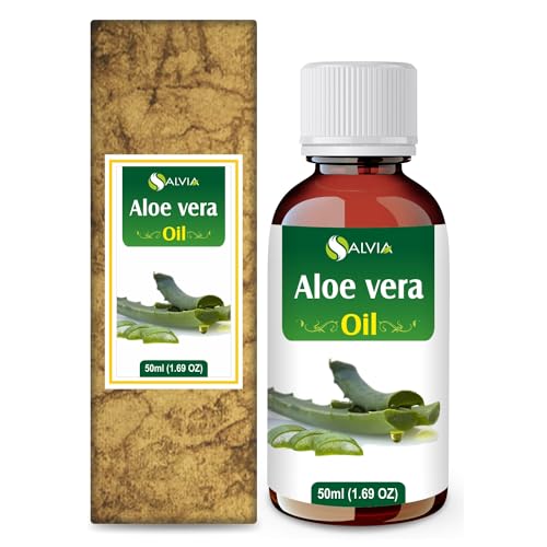 Image of Salvia Aloevera Oil With Dropper 100% Natural Pure Undiluted Uncut Essential Oil 50Ml