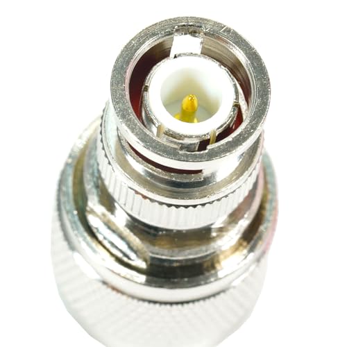 Fohevers 2 Pcs BNC Male Plug to UHF PL259 Male Adapter Coax Cable RF Coax Connector for Ham Radio Antenna Scanner Coaxial Cable - Image 4