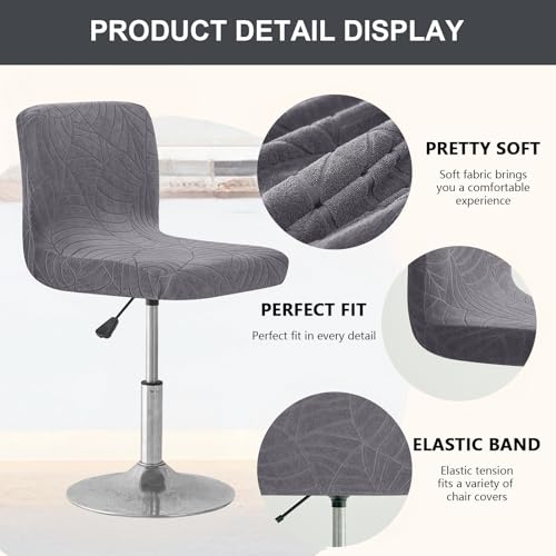 Image of Chair Covers Bar Stool Cover 2pc Bar Chair Cover Swivel Bar Stool Slipcover