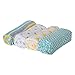 4 Pack Muslin Swaddle Blankets by Zig Zag Kid - 47x47 Large Soft 100% Cotton Baby Blankets ​For Boys and Girls